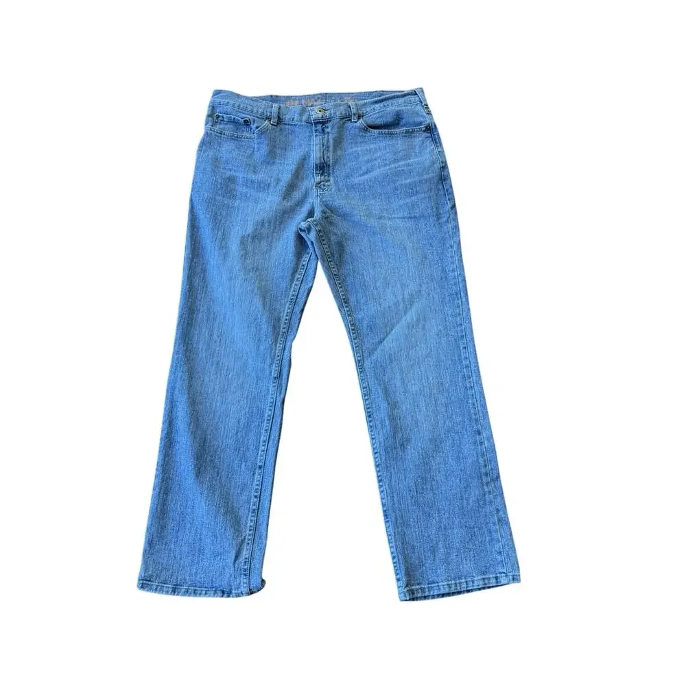 Urban Pipeline Max Flex Regular Straight Leg Denim Blue Jeans Mens 40X32